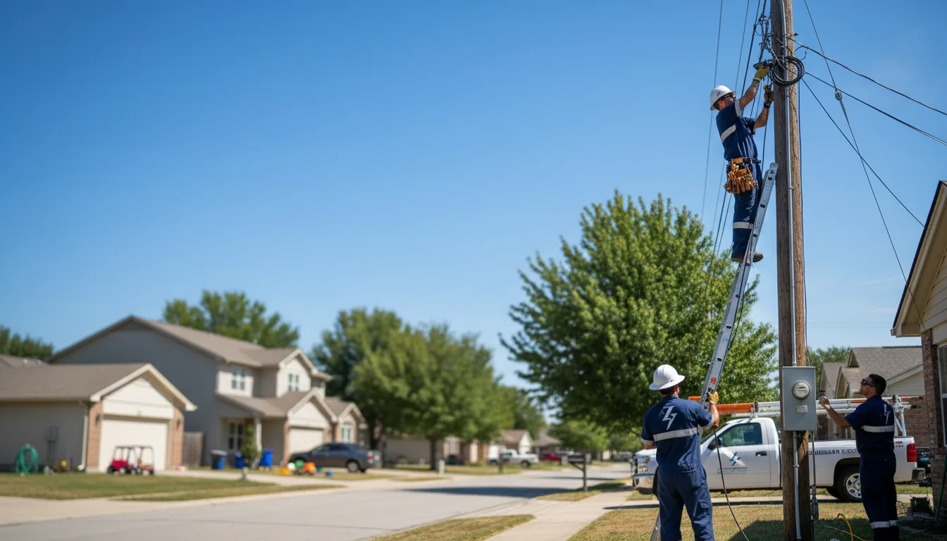 Residential electrician providing installation services in Knob Noster, MO